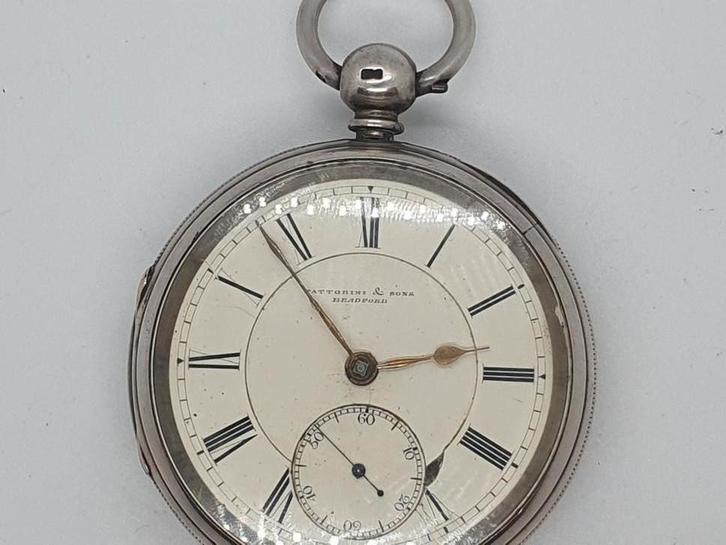 Fattorini & Sons Zakhorloge  1876, Antiek en Kunst, Antiek | Klokken, Ophalen of Verzenden
