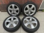 zgan 18” winterset 5x112 Audi A6 C7/C8 met M+S 6/7mm, Ophalen, 18 inch, Gebruikt, Banden en Velgen