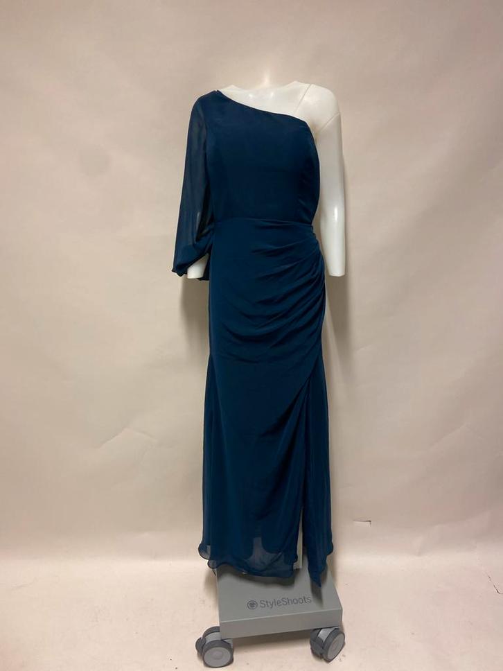 Elegante donkerblauwe galajurk, Kleding | Dames, Gelegenheidskleding, Nieuw, Galajurk, Maat 46/48 (XL) of groter, Blauw, Ophalen of Verzenden