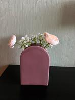 Moderne Roze Vaas  (23cm) - Stijlvol Design, Aardewerk of Porselein, Nieuw, Ophalen of Verzenden, Minder dan 50 cm
