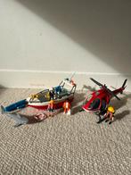 Playmobil Reddingsset: Boot & Helikopter AX 439, Ophalen of Verzenden, Zo goed als nieuw, Los playmobil