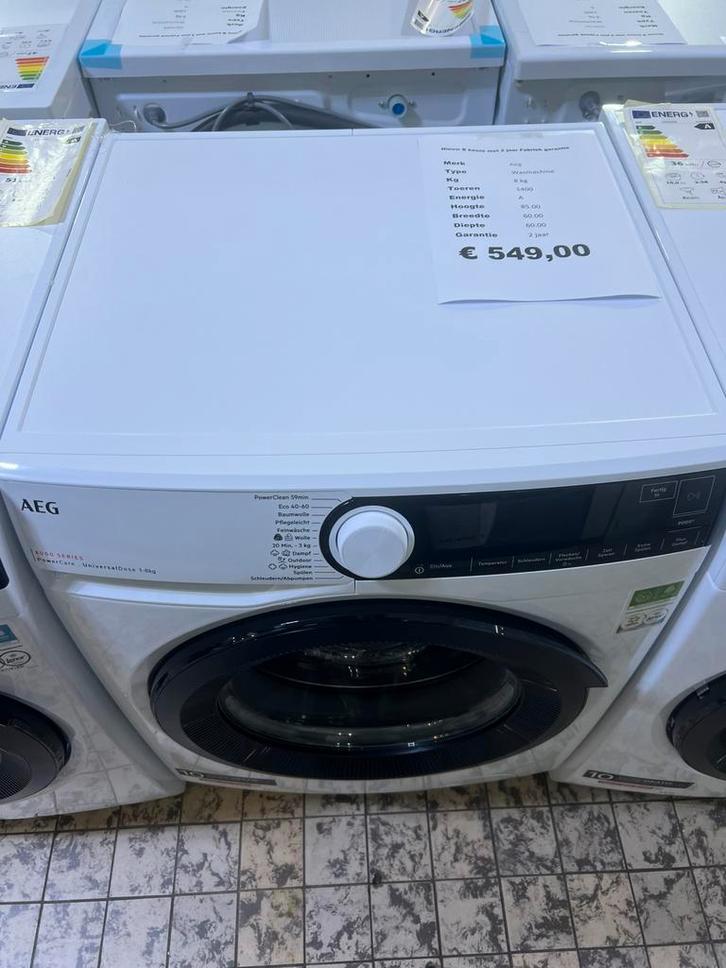 Aeg wasmachine 8 kg 1400 toeren nieuw, Witgoed en Apparatuur, Wasmachines, Nieuw, Voorlader, 8 tot 10 kg, Minder dan 85 cm, 1200 tot 1600 toeren