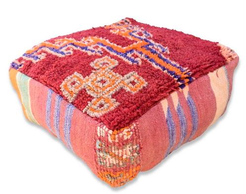 Nieuw Marrokaans handgemaakte kattenkussen, vloerkussen poef, Dieren en Toebehoren, Kattenmanden, Nieuw, Wol, Ophalen of Verzenden
