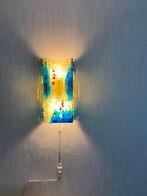 Wand lamp kunstwerk van W. van Oyen, Glas, Modern, Ophalen of Verzenden, Zo goed als nieuw