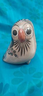 Aardewerk Uil Geglazuurd en Hand Beschilderd, Ophalen of Verzenden