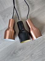 Hanglampen (zwart en/of koper), Ophalen of Verzenden, Zo goed als nieuw, Metaal, Minder dan 50 cm