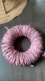 Roze krans 50 cm geboorte decoratie, Ophalen of Verzenden