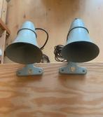 Vintage Philips klemlampen spots, Ophalen of Verzenden, Gebruikt, Metaal of Aluminium
