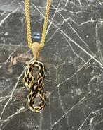 14k gouden vossenstaart ketting met slangen hanger, Ophalen of Verzenden, Nieuw, Goud