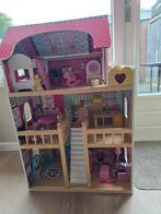 Mooi houten poppenhuis incl accessoires, Kinderen en Baby's, Speelgoed | Houten speelgoed, Ophalen of Verzenden