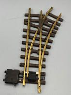 LGB wissel rechts, met handbediening, Gelijkstroom, Rails, Ophalen of Verzenden, Zo goed als nieuw