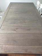 Grote massief houten tafel, Ophalen, 100 tot 150 cm, Eikenhout, 200 cm of meer