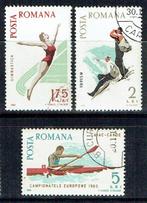 Roemenië 1965 EK Roeien Schoonzwemmen Toerisme, Postzegels en Munten, Ophalen of Verzenden, Overige landen, Gestempeld