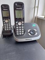Panasonic telefoonset, Telecommunicatie, Vaste telefoons | Handsets en Draadloos, Gebruikt, 2 handsets, Ophalen
