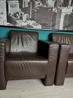 2 fauteuils, echt leder!, Ophalen, Gebruikt, 90 cm, Eenpersoons