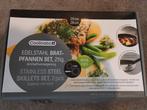 Nieuwe pannen, Huis en Inrichting, Keuken | Potten en Pannen, Nieuw, Pannenset, Ophalen of Verzenden, Rvs