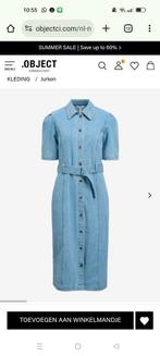 Nieuwe spijkerjurk Object Denim maat S., Ophalen of Verzenden, Zo goed als nieuw, Blauw, Boven de knie