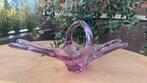 Vintage seventies Amethyste bowl van glas., Ophalen of Verzenden