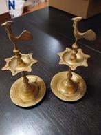 "Vintage olielamp indian Diya 7 pits/ 2stuks"., Ophalen of Verzenden, Koper of Brons