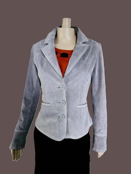 leren jasje van Oakwood maat xs/s, Kleding | Dames, Jassen | Zomer, Zo goed als nieuw, Maat 34 (XS) of kleiner, Grijs, Ophalen of Verzenden