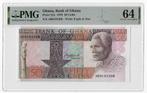 Ghana 50 Cedis 1979 Unc PMG 64 EPQ, Ophalen of Verzenden, Overige landen, Los biljet