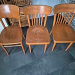 3 oude vintage stoelen bistro stoeltjes cafe stoeltjes, Antiek en Kunst, Antiek | Meubels | Stoelen en Banken, Ophalen