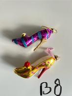 2x gekke bonte kerstbal pump stiletto hakken van glas, Ophalen of Verzenden, Zo goed als nieuw