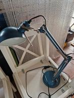 Retro tafel/bureau lamp petrolblauw 60 cm Ikea, Huis en Inrichting, Lampen | Tafellampen, Zo goed als nieuw, 50 tot 75 cm, Ophalen