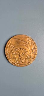 Herdenkingsmunt Spoorwegstaking 1944, Postzegels en Munten, Penningen en Medailles, Ophalen of Verzenden, Brons, Nederland