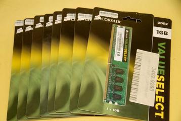 8 st CORSAIR VS1GB667D2 VALUE SELECT 1GB DDR2 NIEUW!! beschikbaar voor biedingen