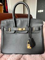 Hermes Birkin 25, zwart met goudkleur hardware., Nieuw, Zwart, Verzenden