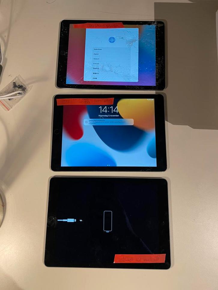 3x Apple Ipad air2 32GB wifi Defect, Computers en Software, Apple iPads, Zo goed als nieuw, Apple iPad, Wi-Fi, 10 inch, 32 GB