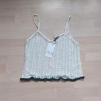 Crème gehaakte top Zara maat L, Kleding | Dames, Tops, Maat 42/44 (L), Nieuw, Ophalen of Verzenden, Zonder mouw