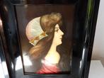 Art Nouveau Prent Vrouw Meisner & Buch, Antiek en Kunst, Kunst | Schilderijen | Klassiek, Ophalen of Verzenden