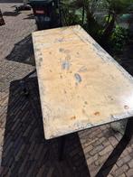 Tafel met almimuim frame tegen elk aannemelijk bod, Ophalen, Gebruikt, Rechthoekig, Aluminium