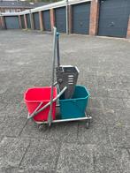 Mopwagen evt met moppen, Huis en Inrichting, Ophalen, Dweilemmer, -bak, of -wagen