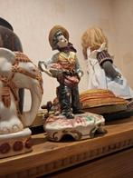 Vintage Porseleinen Beeldje Jongen met Fruit, Antiek en Kunst, Verzenden