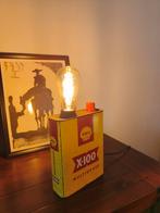 Unieke vintage Shell olieblik lamp – industriële eyecatcher., Ophalen of Verzenden, Zo goed als nieuw