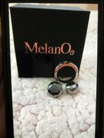 MelanO stainless steel ring, mt 17, met 2 opzetsteentjes, Verzenden, Nieuw, Overige typen