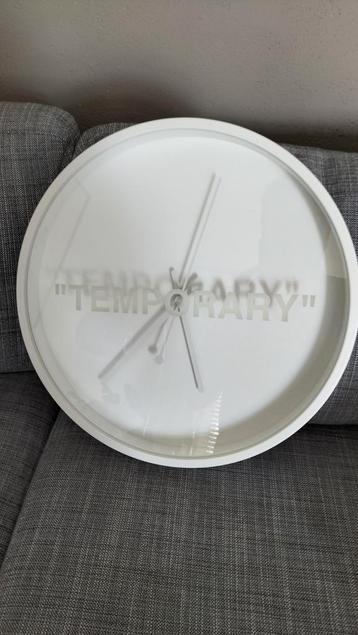 IKEA  Virgil Abloh ‘TEMPORARY’ wandklok  beschikbaar voor biedingen