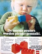 6 oude advertenties reclames Lego 70-81 Duplo Technic trein, Ophalen of Verzenden, Gebruikt, Overige typen