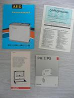 gebruiksaanwijzingen jaren '60: AEG Turnamat, Krups, Philips, Ophalen of Verzenden, Gebruikt, Overige typen