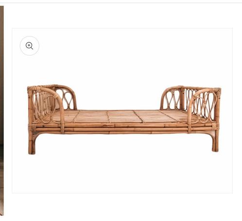 Peuterbed rotan Sam incl. matras, Kinderen en Baby's, Kinderkamer | Bedden, Zo goed als nieuw, 140 tot 160 cm, 70 tot 85 cm, Matras