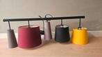 Kleurrijke eetkamerlamp met 5 lampenkappen, Ophalen
