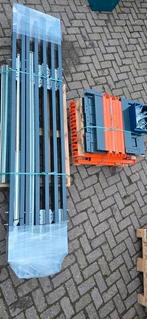 Draagarmstelling lichte uitvoering. Partij van 7 staanders., Ophalen, Zo goed als nieuw