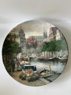 Sierbord porselein. De amsterdamse bloemengracht. Mosa 1990, Ophalen