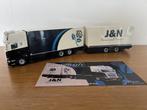 Tekno Scania combi J&N, Hobby en Vrije tijd, Modelauto's | 1:50, Ophalen of Verzenden, Nieuw, Bus of Vrachtwagen, Tekno