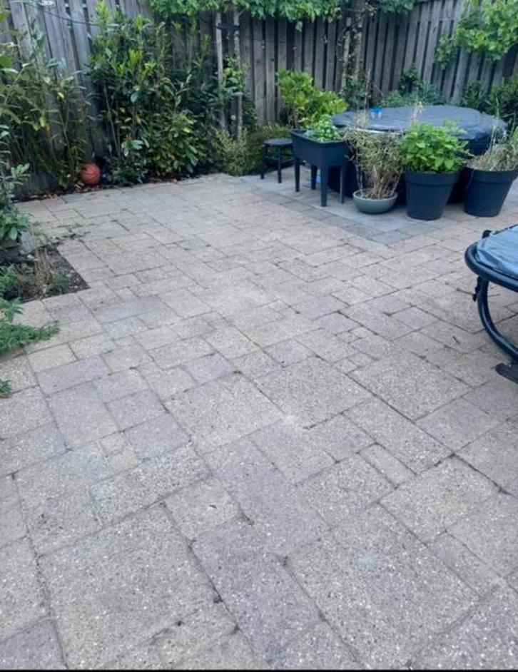 Gratis Tuintegels / Bestrating - Ophalen!, Tuin en Terras, Tegels en Klinkers, Gebruikt, Terrastegels, Beton, 10 m² of meer, Ophalen