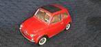 BURAGO FIAT 500  1/16 ROOD  Metaal., Ophalen of Verzenden, Zo goed als nieuw, Auto