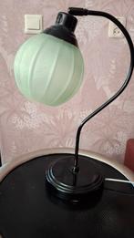 Art Deco Bureaulamp met Groen Persglas, Ophalen of Verzenden, Minder dan 50 cm